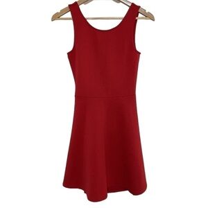 Divided H&M dress size XS red fit and flare sleeveless cutout back